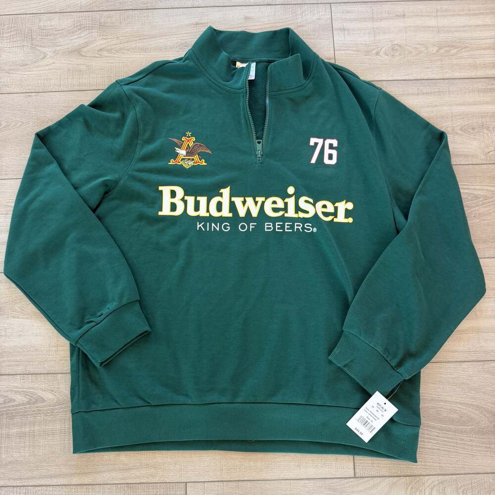 Budweiser Clydesdales Quarter Zip Sweatshirt Mens